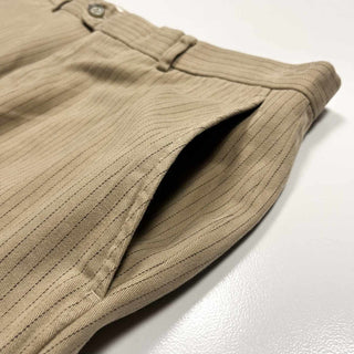 00's claiborne ストライプ コットン ワイド スラックス