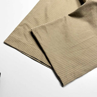 00's claiborne ストライプ コットン ワイド スラックス