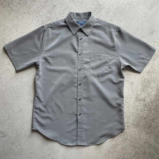 00's croft＆barrow レギュラーカラー 織柄 S/S シャツ