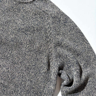 ～00's croft & barrow メランジ コットン ニット セーター(ブラウン×ダークブラウン)