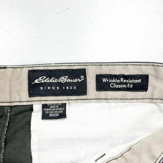 00's eddie bauer 2タック チノパンツ(オリーブ)