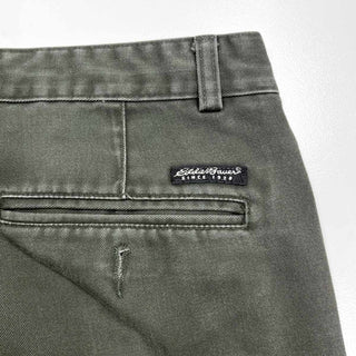 00's eddie bauer 2タック チノパンツ(オリーブ)
