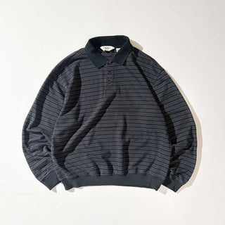 00's knight bridge バーズアイ ボーダー L/S ポロシャツ