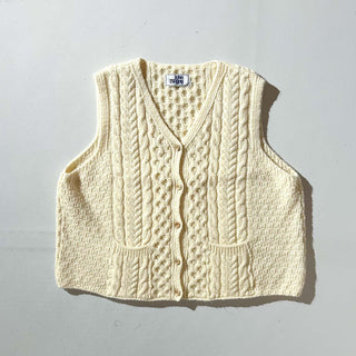 00's "made in IRELAND" john molloy アラン ニット ベスト