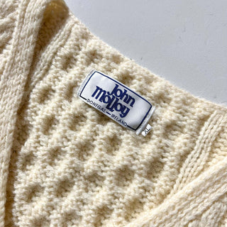00's "made in IRELAND" john molloy アラン ニット ベスト