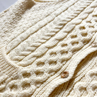 00's "made in IRELAND" john molloy アラン ニット ベスト