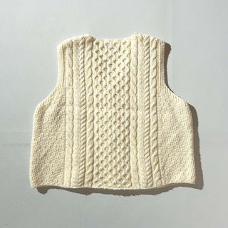 00's "made in IRELAND" john molloy アラン ニット ベスト