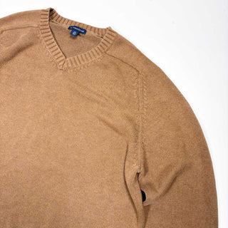 00's "made in JAPAN" LANDS'END Vネック コットン ドリフター セーター