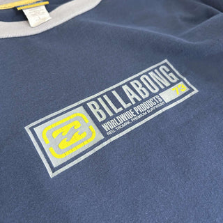 00's "made in USA" BILLABONG センターロゴ ライン カットソー