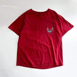 00's "made in USA" Harley-Davidson "MONTANA" 両面プリント Tシャツ(レッド)