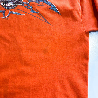 00's "made in USA" Harley-Davidson "Myrtle Beach" 両面プリント Tシャツ(オレンジ)