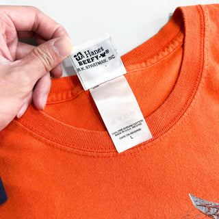 00's "made in USA" Harley-Davidson "Myrtle Beach" 両面プリント Tシャツ(オレンジ)