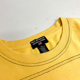 00's "made in USA" POLO JEANS CO. フットボールTタイプ  プリントTシャツ