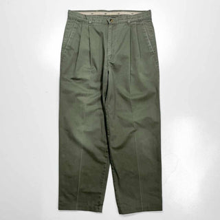 00's "made in USA" dockers 2タック チノパンツ(カーキ)