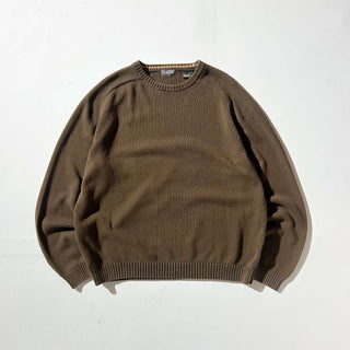00's st.johns bay ドリフターニット セーター(ブラウン)