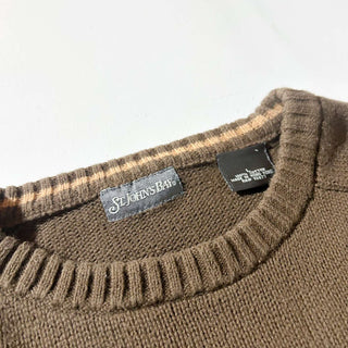 00's st.johns bay ドリフターニット セーター(ブラウン)