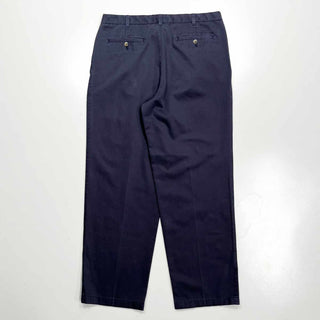 00's van heusen 2タック チノパンツ(ネイビー)