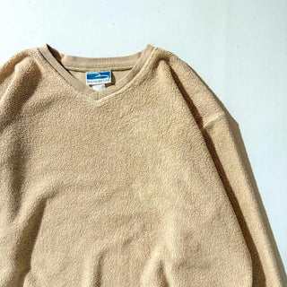 90's～ BOUNDARY LINE 表起毛 Vネック スウェット シャツ