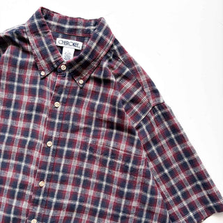 90's CHEROKEE リネン×コットン チェック S/S シャツ