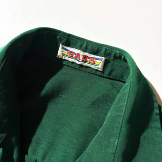 90's MARS ポリエステル ドレープ ソリッド  L/S シャツ