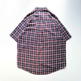 90's CHEROKEE リネン×コットン チェック S/S シャツ