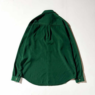 90's MARS ポリエステル ドレープ ソリッド  L/S シャツ
