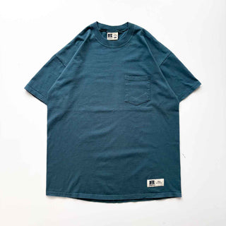 00's RUSSEL ATHLETIC PRO COTTON 無地 ポケット Tシャツ