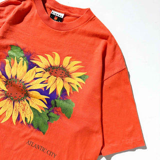 90's "MADE IN USA" SIGNAL SPORTS ヒマワリ プリント Tシャツ