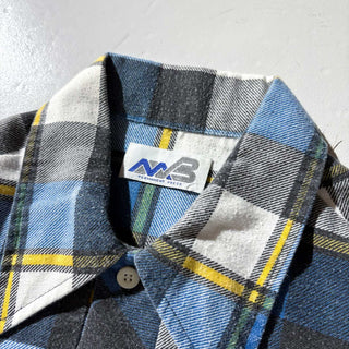 70's～80's MAB コットン チェック プルオーバー シャツ