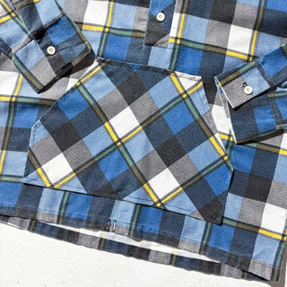 70's～80's MAB コットン チェック プルオーバー シャツ