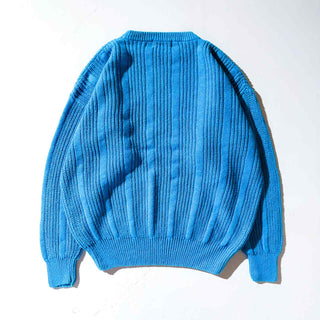 ～90's AMERICAN WEEKEND ストライプ コットン×ラミー ニットセーター