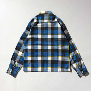 70's～80's MAB コットン チェック プルオーバー シャツ