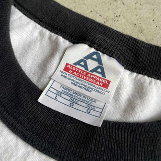 00's "made in USA" Ripple Junction "I LOVE MY WIENER" リンガーTシャツ