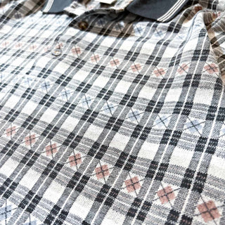 ～00's GRAND SLAM チェック×アーガイル ポロシャツ