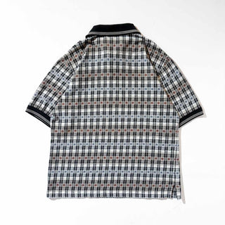 ～00's GRAND SLAM チェック×アーガイル ポロシャツ