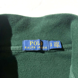 Ralph Lauren ハーフジップ コットンニット セーター(グリーン)