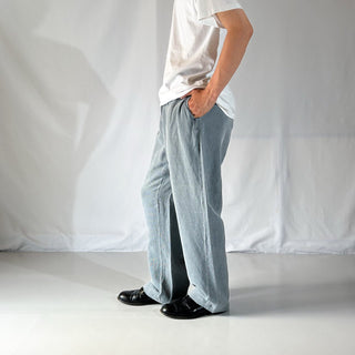 00's THE TERRITORY AHEAD リネン×シルク ワイド スラックス