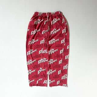 00's Dr Pepper ドローコード 総柄 ワイド パジャマ パンツ