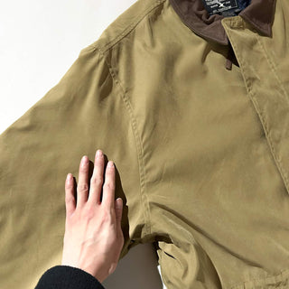 00's Eddie Bauer マスタード 裏キルティング ピーチスキン ハンティング ジャケット