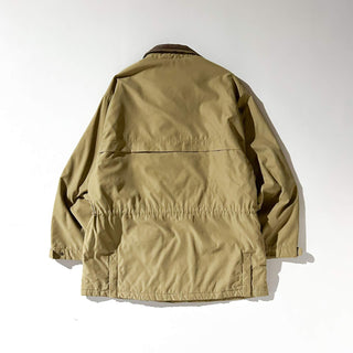 00's Eddie Bauer マスタード 裏キルティング ピーチスキン ハンティング ジャケット