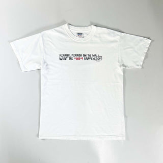 00's GILDAN "Snow White 白雪姫" ジョーク パロディ メッセージ プリント Tシャツ