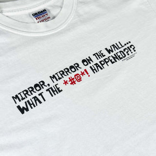 00's GILDAN "Snow White 白雪姫" ジョーク パロディ メッセージ プリント Tシャツ
