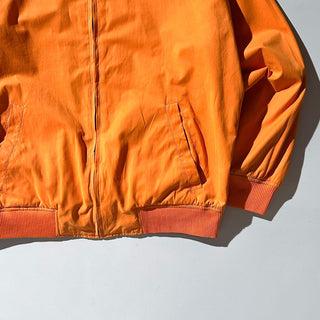00's Phat Farm オレンジ×チェック ピーチスキン チンストラップ リバーシブル ドリズラー ジャケット