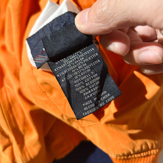 00's Phat Farm オレンジ×チェック ピーチスキン チンストラップ リバーシブル ドリズラー ジャケット