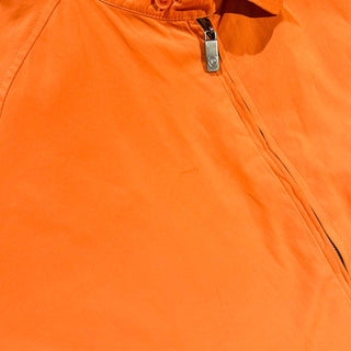 00's Phat Farm オレンジ×チェック ピーチスキン チンストラップ リバーシブル ドリズラー ジャケット