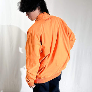 00's Phat Farm オレンジ×チェック ピーチスキン チンストラップ リバーシブル ドリズラー ジャケット