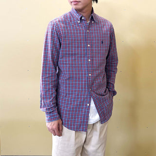 00's Ralph Lauren オックスフォード チェック ボタンダウン L/Sシャツ
