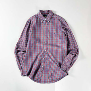 00's Ralph Lauren オックスフォード チェック ボタンダウン L/Sシャツ