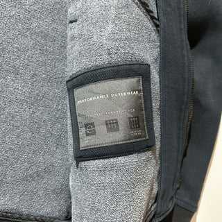 00's BANANA REPUBLIC ブラック ダブルジップ 裏起毛 スウェットブルゾン ジャケット