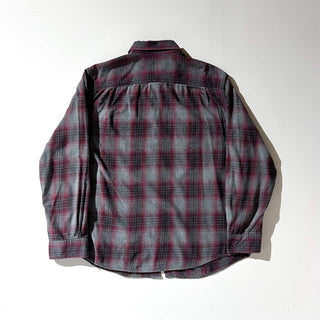 00's GEORGE オンブレ風チェック L/Sネルシャツ